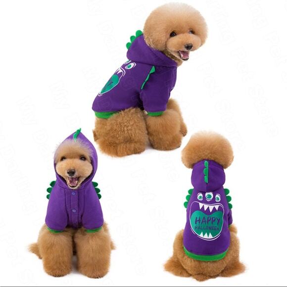Dog Little Monster Sweatshirt Size Medium - Picture 2 of 12